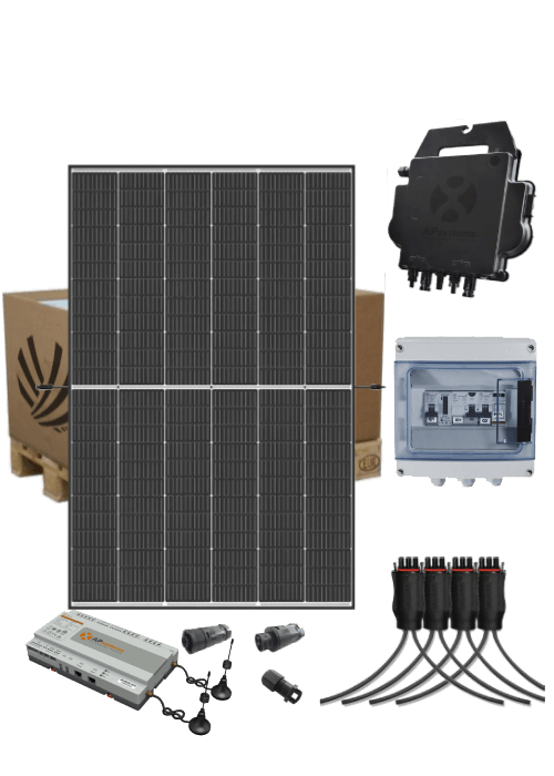 Kit solaire Autoconsommation 3 kW 6 panneaux Trina Vertex S+ micro-onduleur APSystems DS3-H