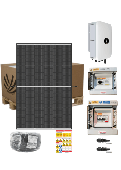 Kit solaire autoconsommation 2 kW 4 panneaux Trina Vertex S 500 W avec onduleur central huawei 2KTL-L1