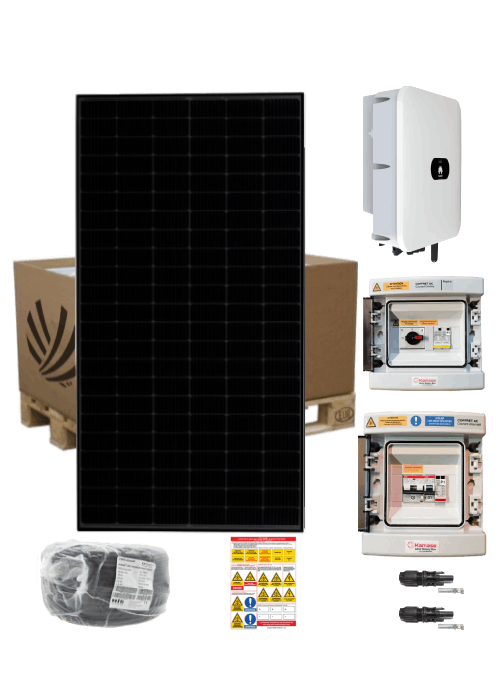 KIT SOLAIRE AUTOCONSOMMATION 3 KW 8 PANNEAUX VOLTEC DIAMANT 375W AVEC ONDULEUR CENTRAL HUAWEI 3KTL-L1