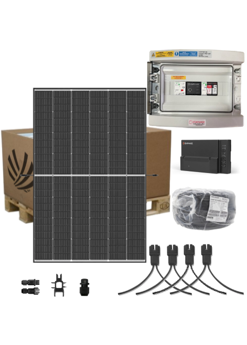 Autoconsumption solar kit 3 kW 7 panels Trina Vertex S+ 425W Bifacial micro-inverter Enphase IQ8-AC