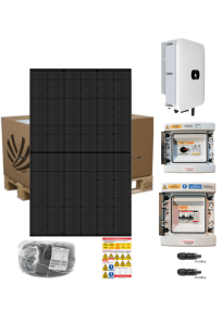 Kit solaire Autoconsommation 3 kW 7 panneaux Jinko Solar tiger Neo R 425W Full Black avec onduleur central Huawei 3KTL-L1