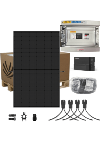 Kit solaire Autoconsommation 3 kW 7 panneaux Jinko Solar tiger Neo R 425W Full Black avec micro-onduleur Enphase IQ8-AC