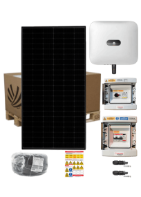 Autoconsumption solar kit 6 kW Triphase 16 Panels Voltec Tarka 375W with Huawei central inverter 6KTL-M1