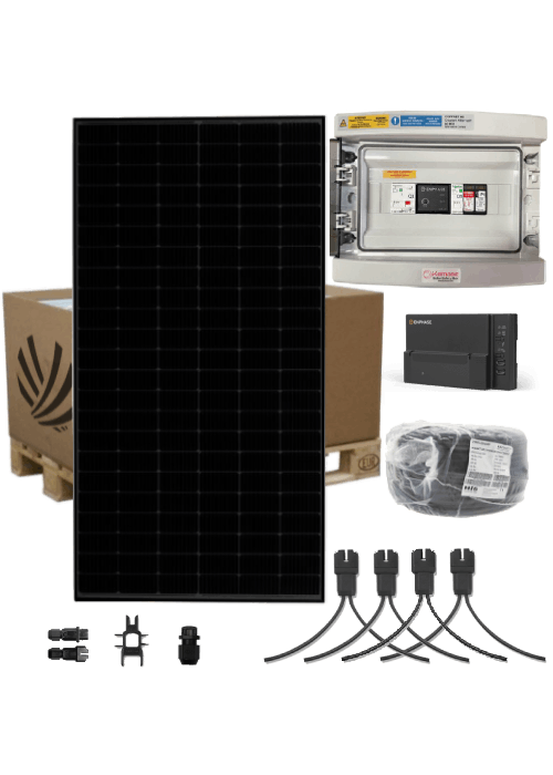 Autoconsumption solar kit 6 kW Monophase 16 Panels Voltec Tarka 375W Micro-inverter Enphase IQ8-AC