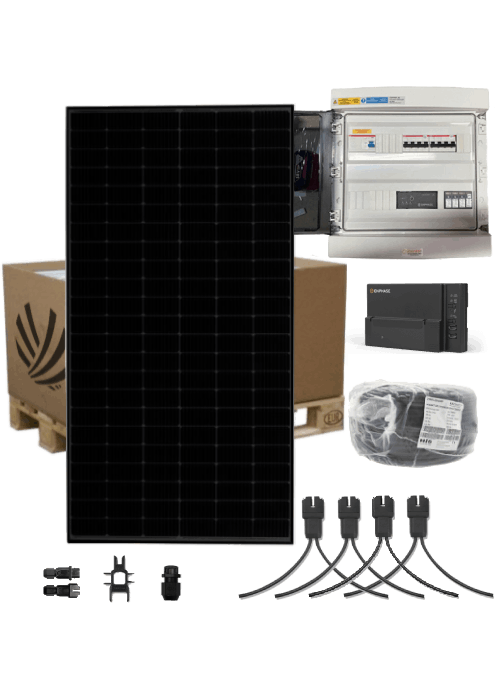 Autoconsumption solar kit 6 kW Triphase 16 Panels Voltec Diament 375W Micro-inverter Enphase IQ8-AC