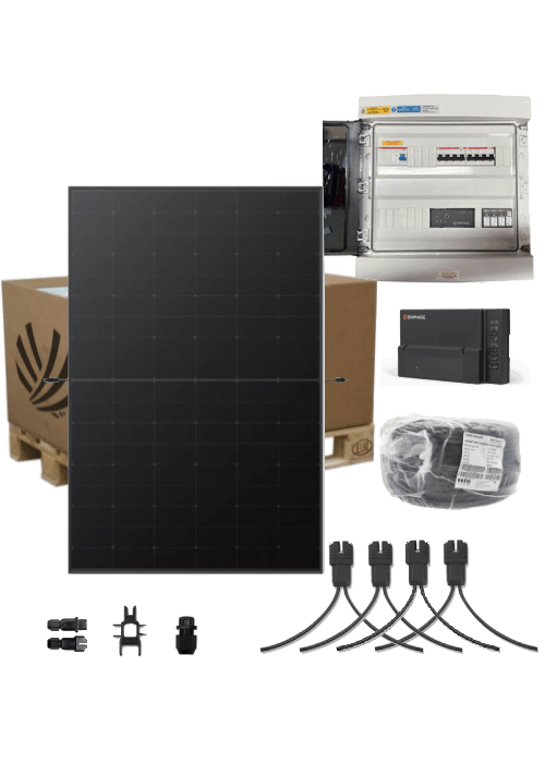 Kit Solaire Autoconsommation 6 kW Triphase 14 Panneaux Longi Solar Hi-MO X6 425W Full Black Micro-Onduleur Enphase IQ8-AC