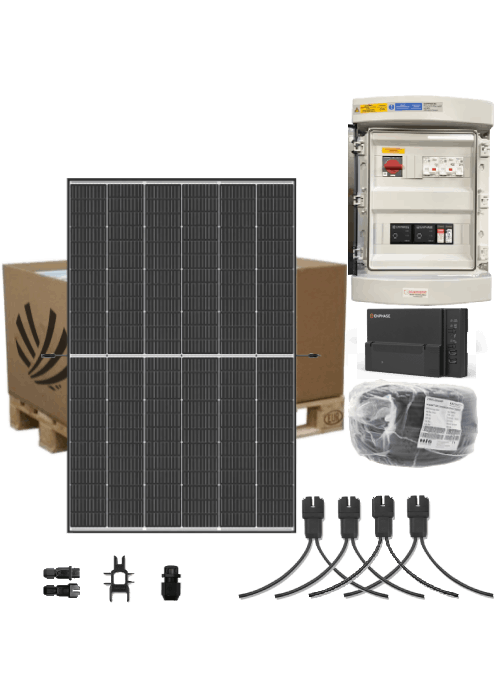 Autoconsumption solar kit 6 kW Monophase 12 Panels Trina Vertex S+ 500W Micro-inverter Enphase IQ8-P