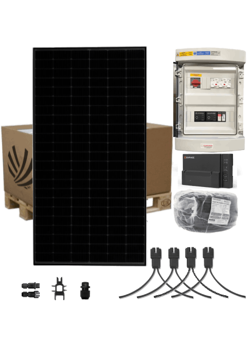 Autoconsumption solar kit 6 kW Monophase 16 Panels Voltec Tarka 375W Micro-inverter Enphase IQ8-AC