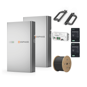 Enphase IQ 5P 10 kWh battery Complete kit wall installation