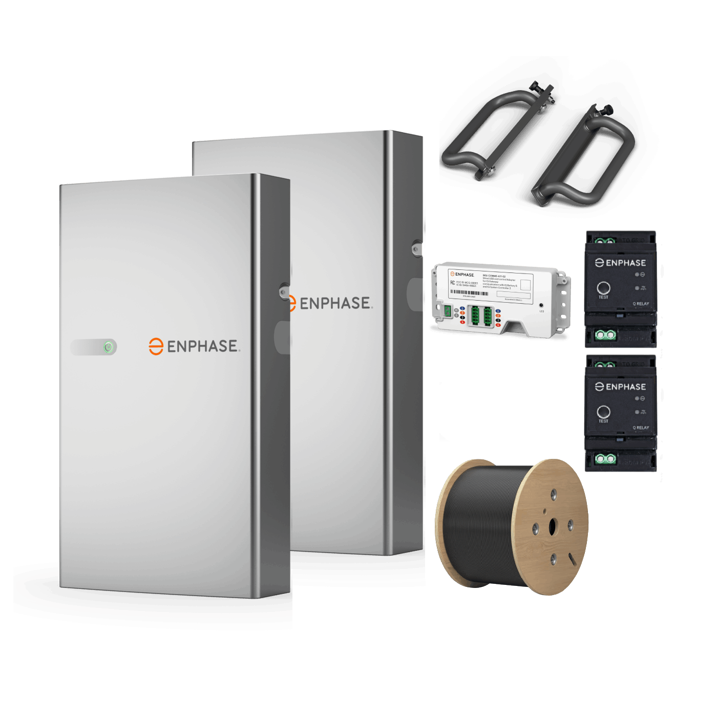 Enphase IQ 5P 10 kWh battery Complete kit wall installation