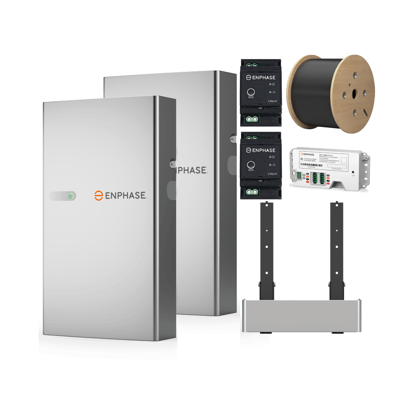 Enphase IQ 5P 10 kWh complete ground installation battery kit