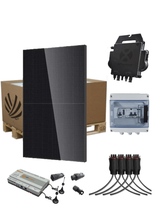 3000Wc Autoconsumption solar kit with 6 panels DMEGC panels and APSystems micro-Inverters