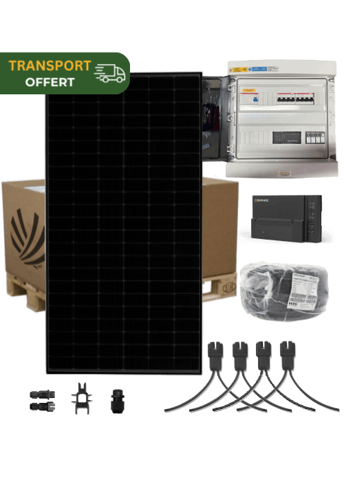 Autoconsumption solar kit 9 kW Triphase 24 Panels Voltec Diamant 375W Micro-inverter Enphase IQ8-AC