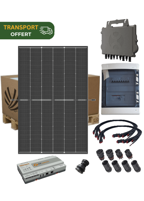 Autoconsumption solar kit 9 kW 18 panels Trina Vertex S+ micro-Inverter APSystems QT2