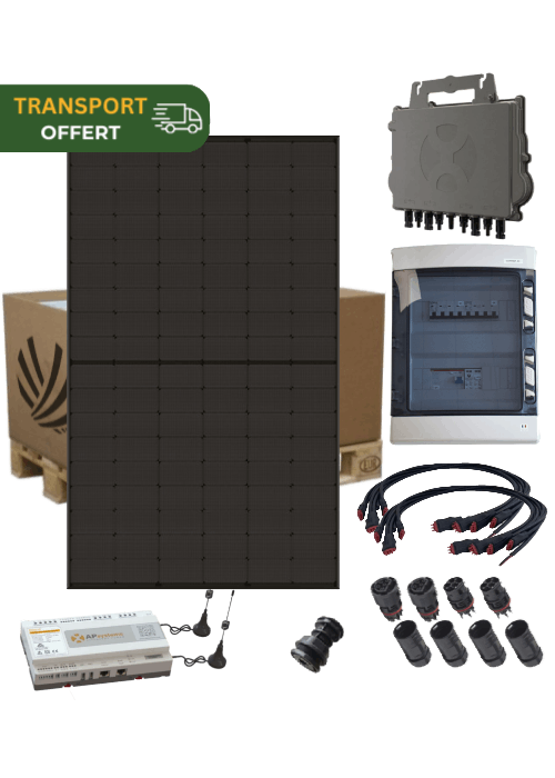 6800Wc Autoconsumption solar kit with 16 panels LONGI panels and APSystems micro-Inverters Triphase