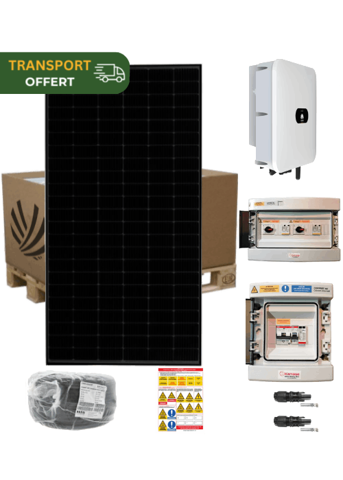 Kit solaire Autoconsommation 6 kW Monophase 16 Panneaux Voltec Tarka 375W avec onduleur solaire central Huawei 6KTL-L1