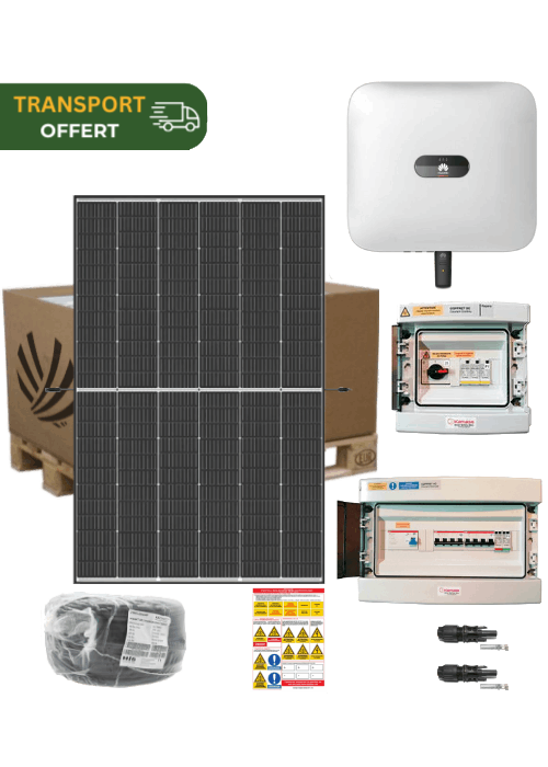 Kit solaire Autoconsommation 6 kW Triphase 14 panneaux Trina Vertex S+ Bifacial 425W avec onduleur central Huawei 6KTL-M1