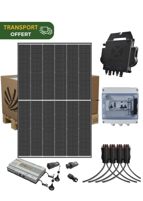 Kit solaire autoconsommation 6 kW 12 panneaux Trina Vertex S+ micro-onduleur APSystems DS3-H