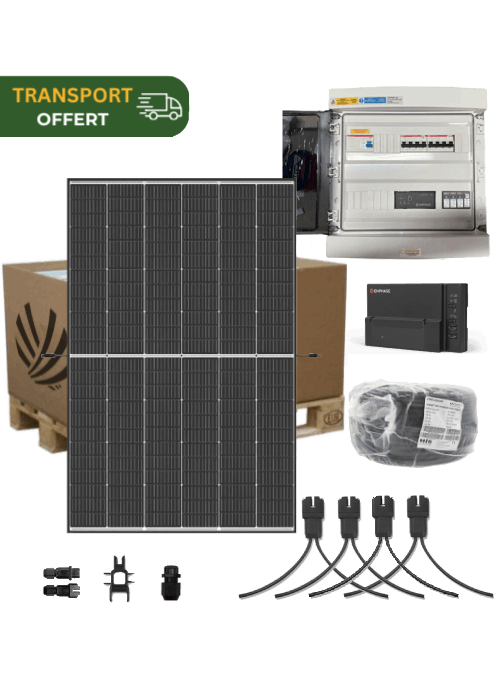 Autoconsumption solar kit 6 kW Triphase 12 Panels Trina Vertex S+ 500W Micro-inverter Enphase IQ8-P