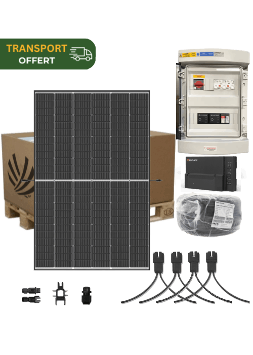 Autoconsumption solar kit 6 kW Monophase 12 Panels Trina Vertex S+ 500W Micro-inverter Enphase IQ8-P