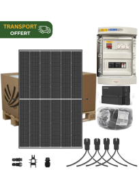 Autoconsumption solar kit 6 kW Monophase 12 Panels Trina Vertex S+ 500W Micro-inverter Enphase IQ8-P