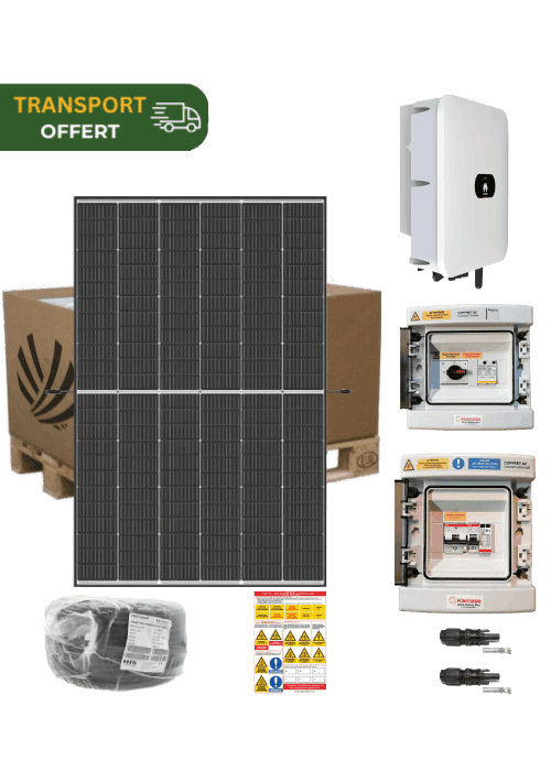 Autoconsumption solar kit 2 kW 4 panels Trina Vertex S 500 W with huawei central inverter 2KTL-L1