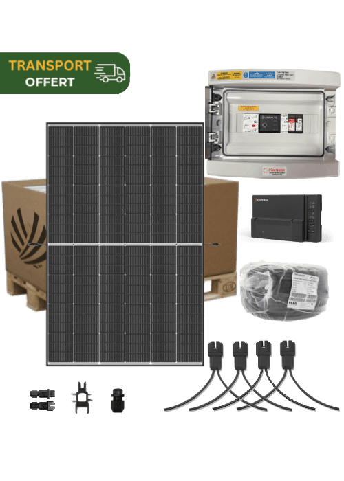 Autoconsumption solar kit 3 kW 6 panels Trina Vertex S+ 500W Bifacial Micro-inverter Enphase IQ8-P