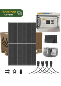 Autoconsumption solar kit 3 kW 6 panels Trina Vertex S+ 500W Bifacial Micro-inverter Enphase IQ8-P