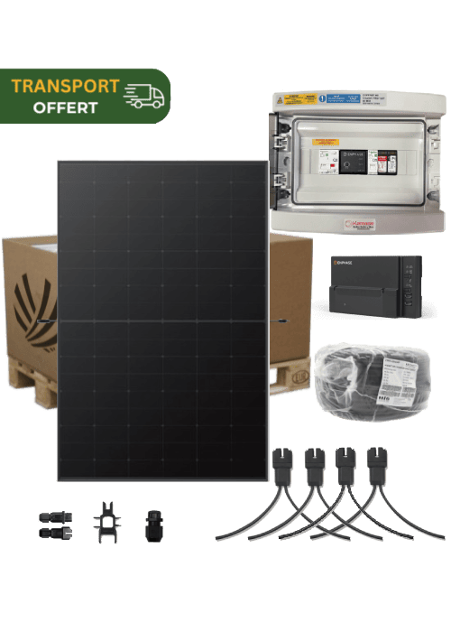 Autoconsumption solar kit 3 kW 7 Panels Longi Solar Hi-MO X6 425W Full Black with Enphase IQ8-AC micro-inverter