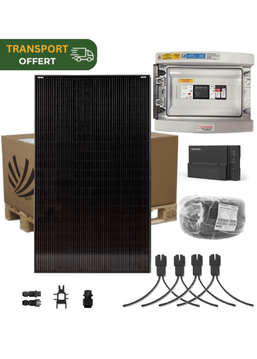 Kit solaire autoconsommation 3 kW 6 panneaux Voltec Diament Micro-onduleur solaire Enphase IQ8-P