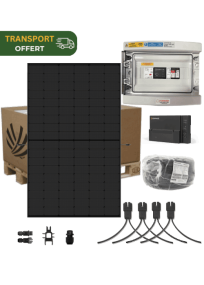 Autoconsumption solar kit 4,2 kW 10 Panels Jinko Solar tiger Neo R 425W Full Black with Enphase IQ8-AC micro-inverter