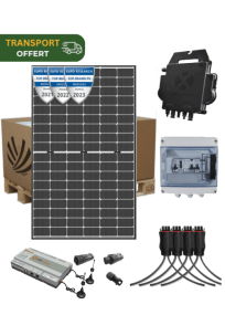 Self-consumption solar kit 2550W 6 panels Dualsun Topcon 425W micro-inverter APSystems DS3 single-phase