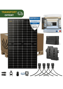 Self-consumption solar kit 3000 W 6 Bifacial panels Dualsun micro-inverter Enphase IQ8-P