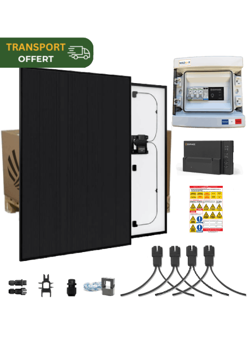 Self-consumption solar kit 3 kW 8 panels Sunpower P6 AC - 375Wp Enphase IQ8-MC single-phase microinverter