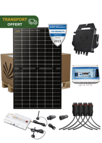 Kit Solaire Autoconsommation 6000 Wc Monophasé avec 12 Panneaux Dualsun et Micro-Onduleur APSystems DS3-H