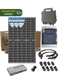 Self-consumption solar kit 8500 W 20 panels Dualsun 425W topcon APSystems QT2 three-phase microinverter