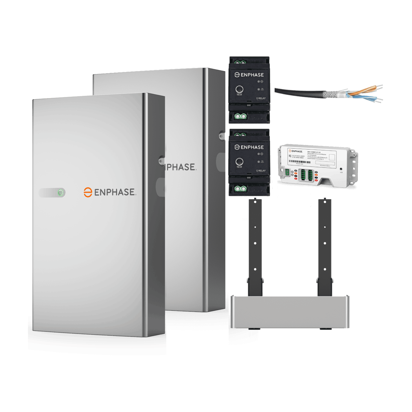 Enphase IQ 5P 10 kWh complete ground installation battery kit