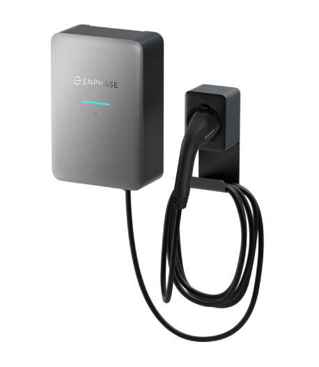 Enphase IQ EV Charger 2 with Cable integrated side view